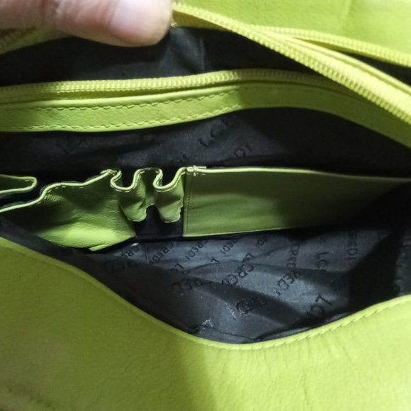 Vintage Lime Green "Lodis" Italian large purse - Picture 6 of 6